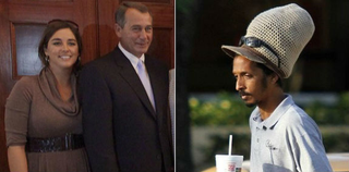 Screenshot of Lindsey and John Boehner; Screenshot of Dominic Lakhan